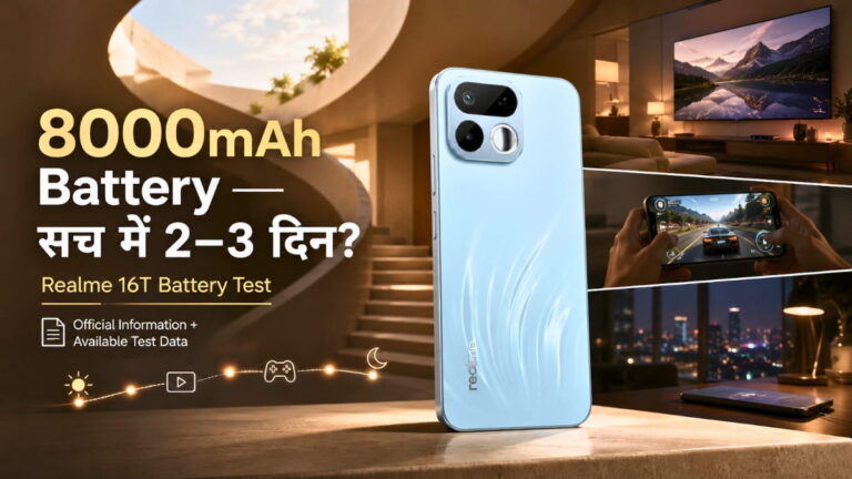 Realme 16T Battery Test Hindi
