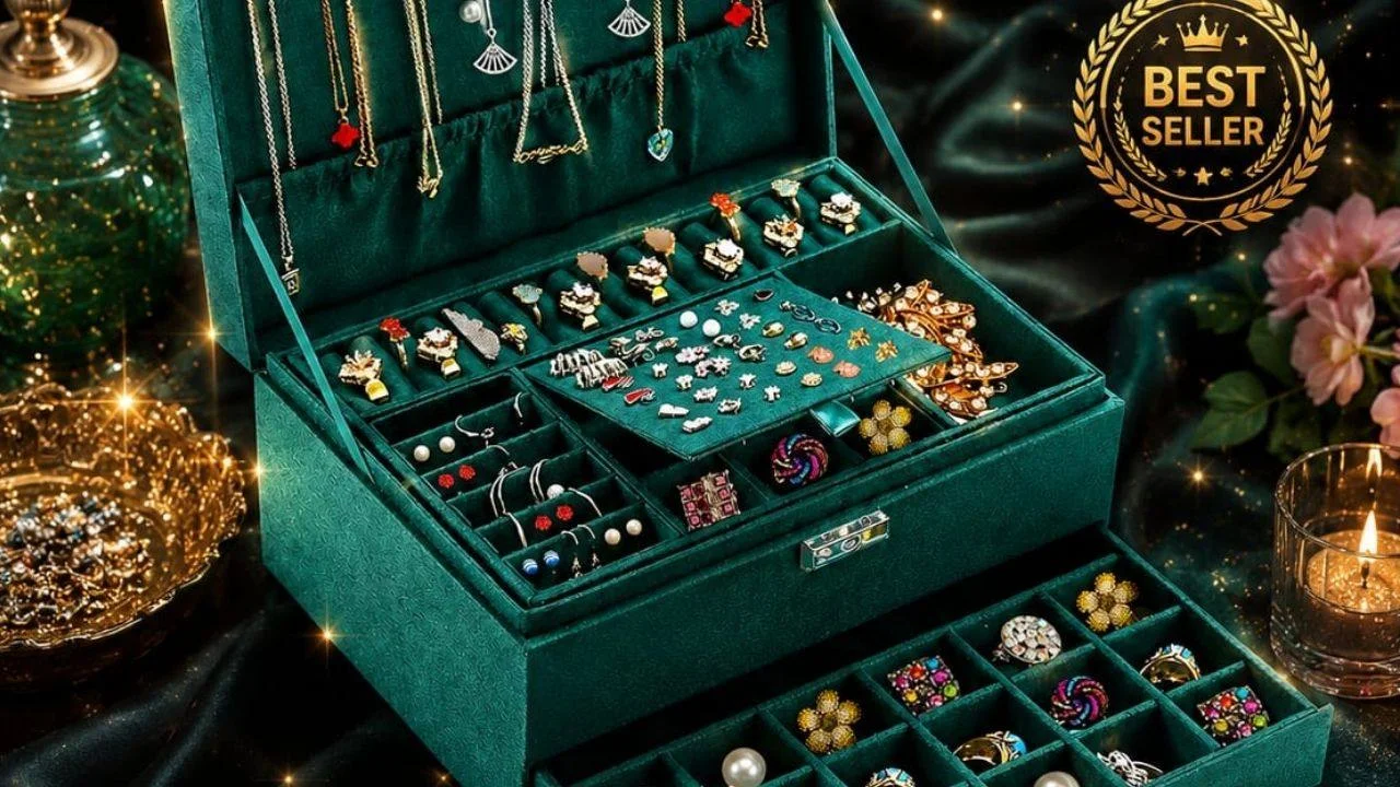 Royal Velvet Jewelry  Organizer Box  | हर  Jewellery रहेगी Safe, Stylish